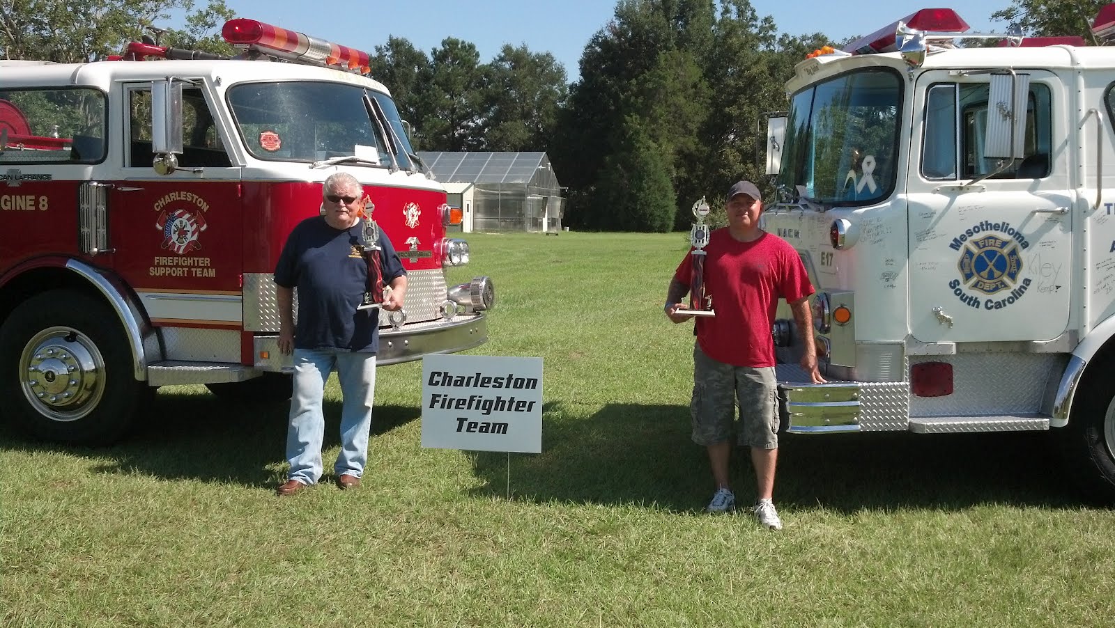 The Team participated in the Steel Pony Car Show at the Charleston Tea Plantation on Wadmalaw Island to benefit the LEARN (Livestock and Equine Awareness and Rescue Network) organization. There were a ton of great cars, trucks, and motorcycles, good food and great music. Our Big John and Bullet trucks both took home trophies! Attendance raised a bunch of money for LEARN. All in all, a fantastic day!