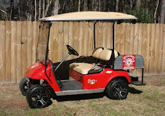 “Lil Red”, is our customized LFFST EZ Go golf cart.