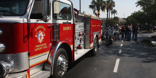 Leading the 'Iron Warriors' Motorcycle Club 9/11 Tribute Ride - 2013