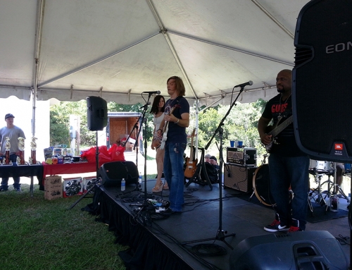 Eddie Bush and Friends entertain at the Steel Pony Ride and Car Show at the Charleston Tea Plantation